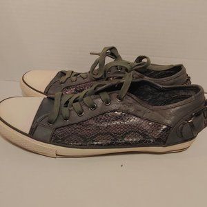Vintage Mens's ALDO Gunmetal Tennis Sneaker Size11